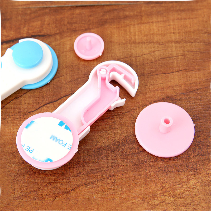 Baby Products Refrigerator Anti-Clamp Hand Pairs Unlock Cabinet Door Lock Baby Protection Children Multi-Functional Safety Lock Wholesale