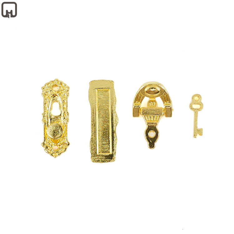 1:12 Doll House Doll House Mini model door accessories DIY metal locks four keys