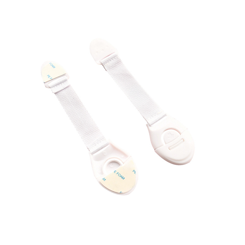 Baby Multi-Functional Cloth with Lock Baby Safety Lock Children Lock Drawer Plastic Toilet Lock Cabinet Door Refrigerator Lock