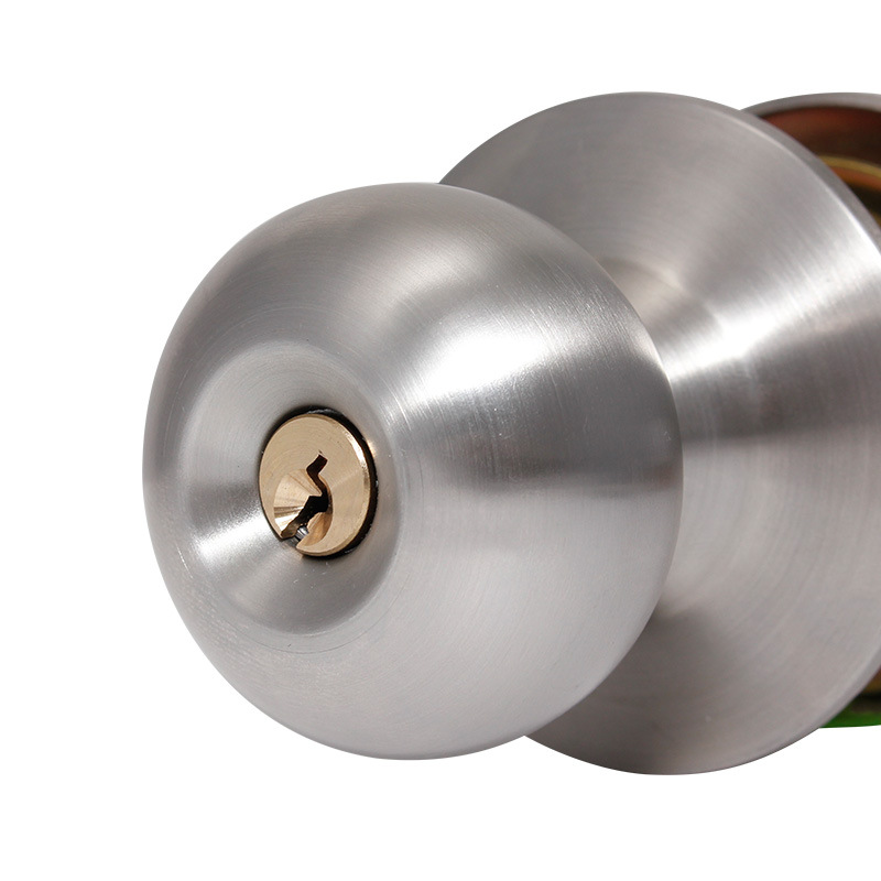 Stainless Steel Room Spherical Lock Household Office Door Lock Indoor Bedroom Bathroom Universal Lock