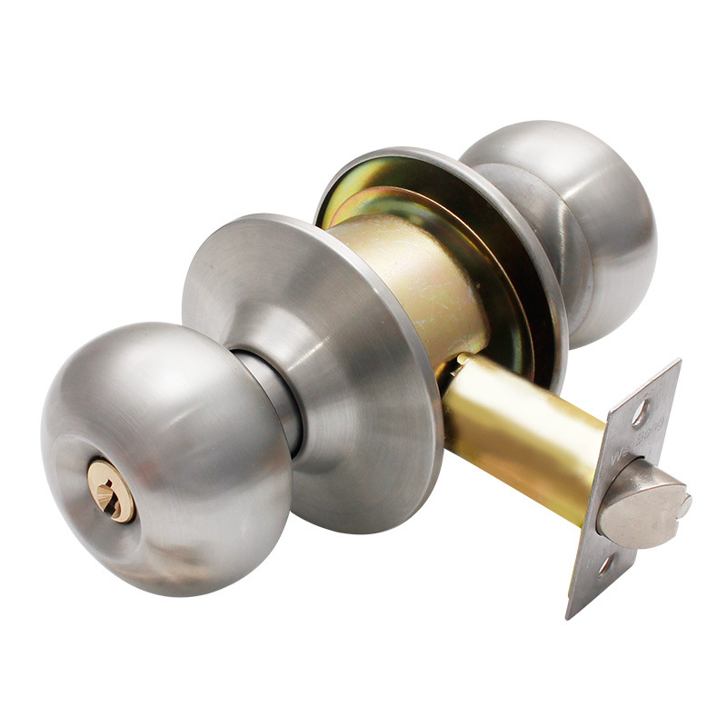 Stainless Steel Room Spherical Lock Household Office Door Lock Indoor Bedroom Bathroom Universal Lock