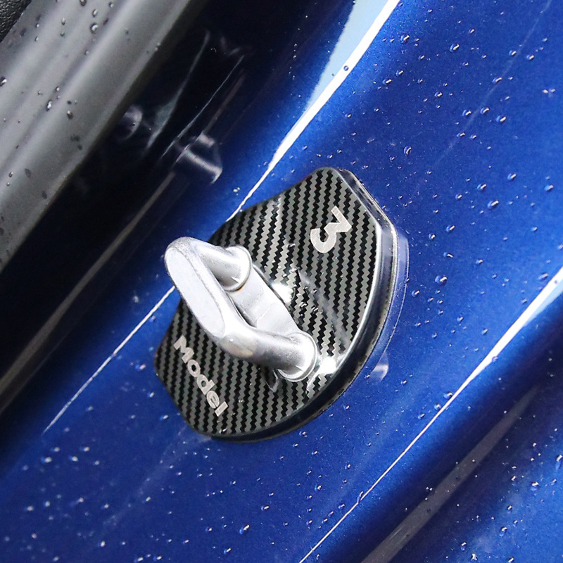 Applicable to 21 Tesla MODEL3 Y Car Door Door Lock Protection Cover Modification Accessory