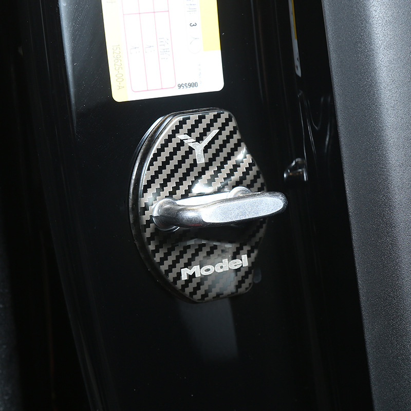 Applicable to 21 Tesla MODEL3 Y Car Door Door Lock Protection Cover Modification Accessory