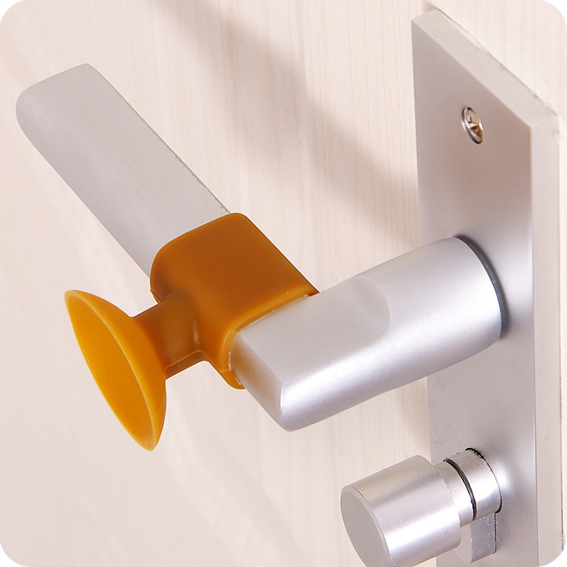 Creative Suction-Cup-Style behind the Door Collision Pad Door Handle Door Lock Silencer Protective Pad behind the Door Silent Bumper