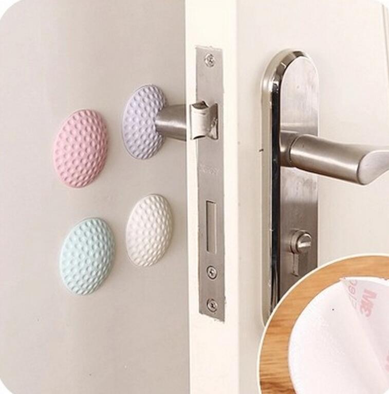 Thick Solid Color Wall Crash Pad behind the Door Silent Bumper Door Handle Door Lock Protective Pad Rubber Anti-Vibration Pad