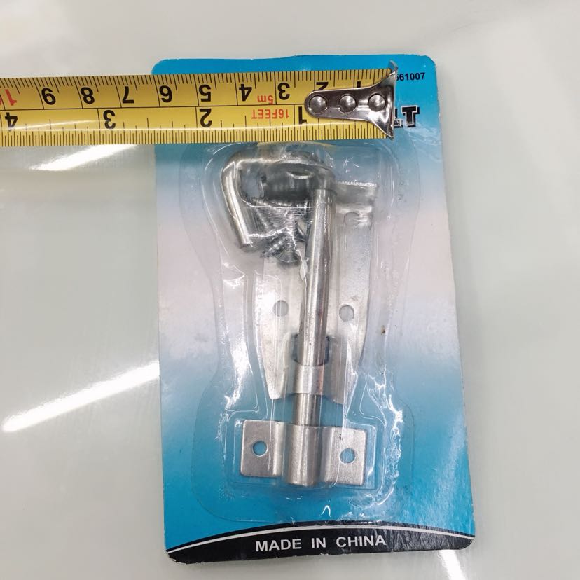 Stainless steel padlock latch bolt left and right latch lock lock lock security door latch lock toilet door latch bolt