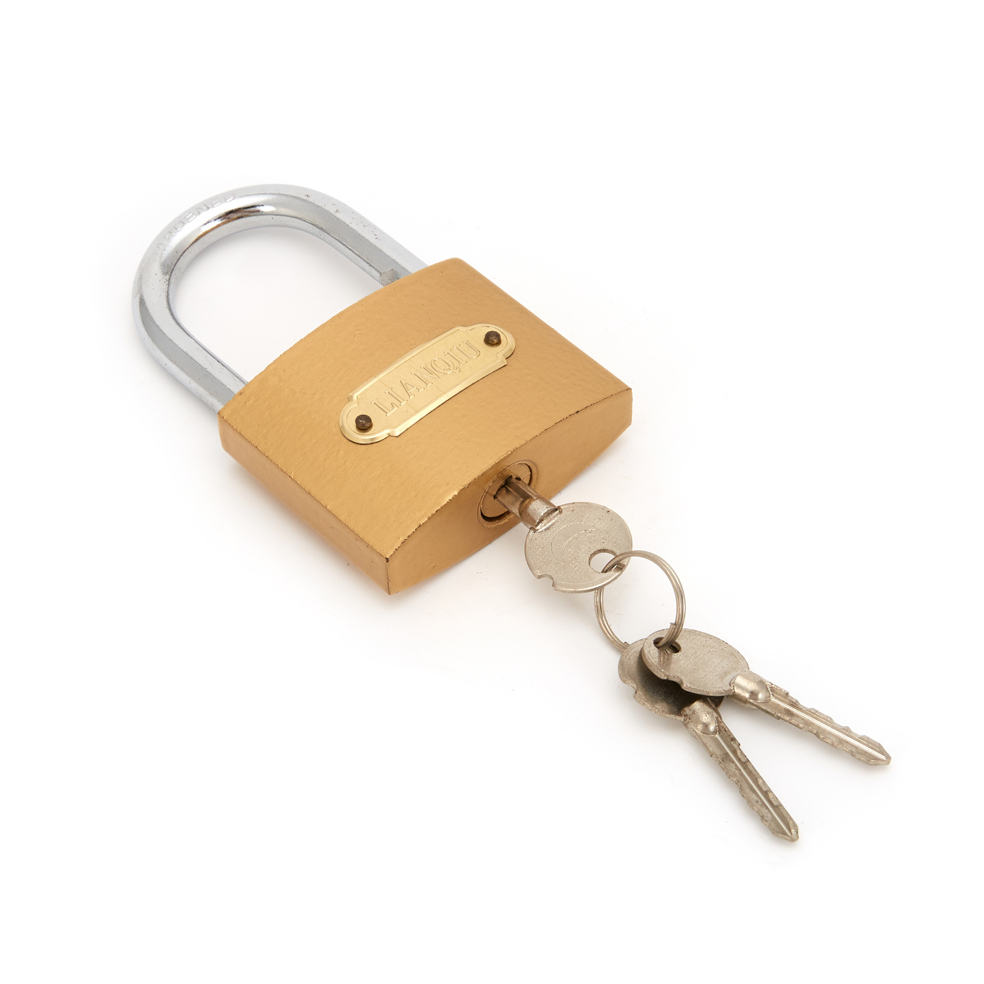 32mm Cross Imitation Copper Yellow Imitation Copper Padlock Wholesale Drawer Dormitory Door Students Wholesale Lock Head Warehouse Direct Supply