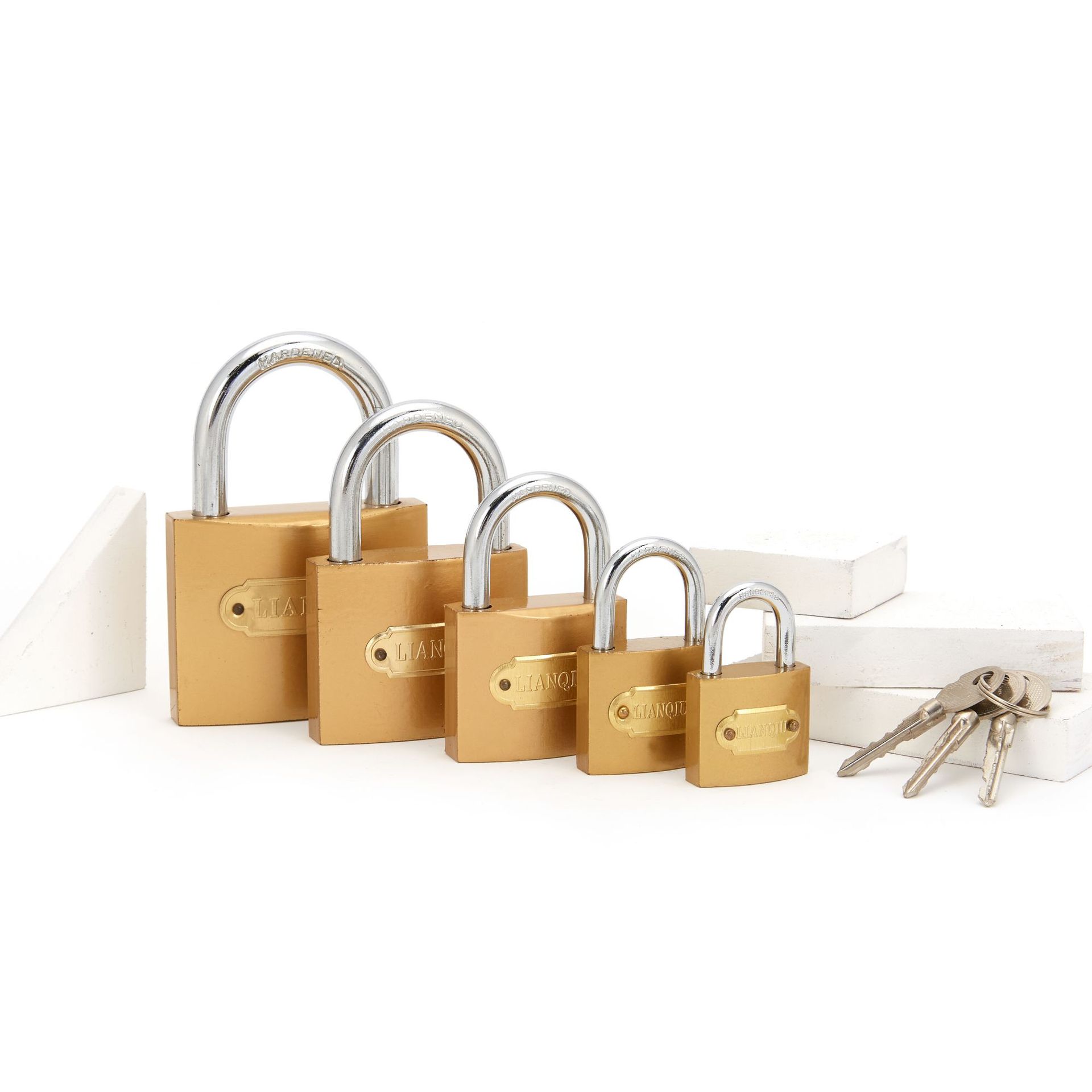 32mm Cross Imitation Copper Yellow Imitation Copper Padlock Wholesale Drawer Dormitory Door Students Wholesale Lock Head Warehouse Direct Supply