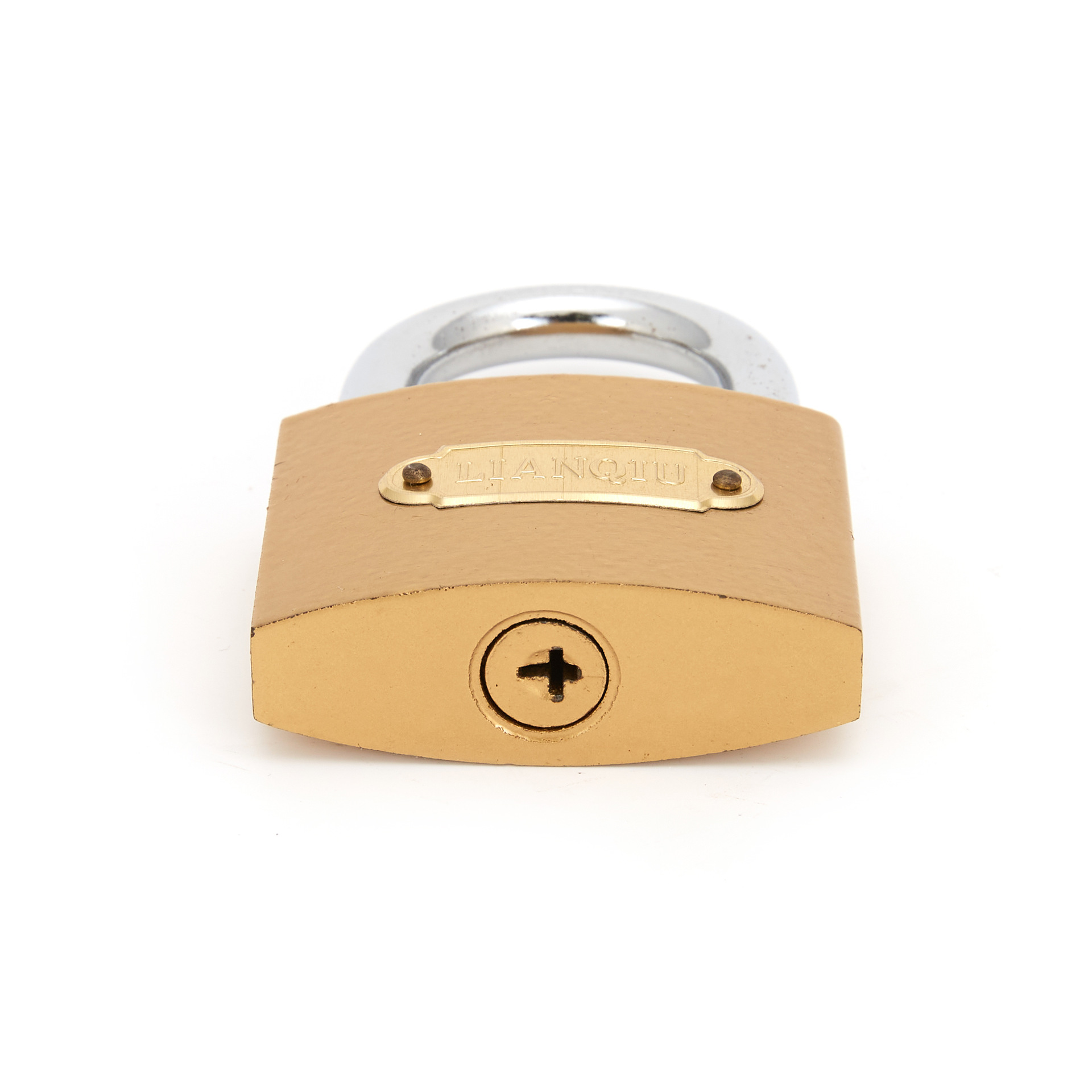 32mm Cross Imitation Copper Yellow Imitation Copper Padlock Wholesale Drawer Dormitory Door Students Wholesale Lock Head Warehouse Direct Supply