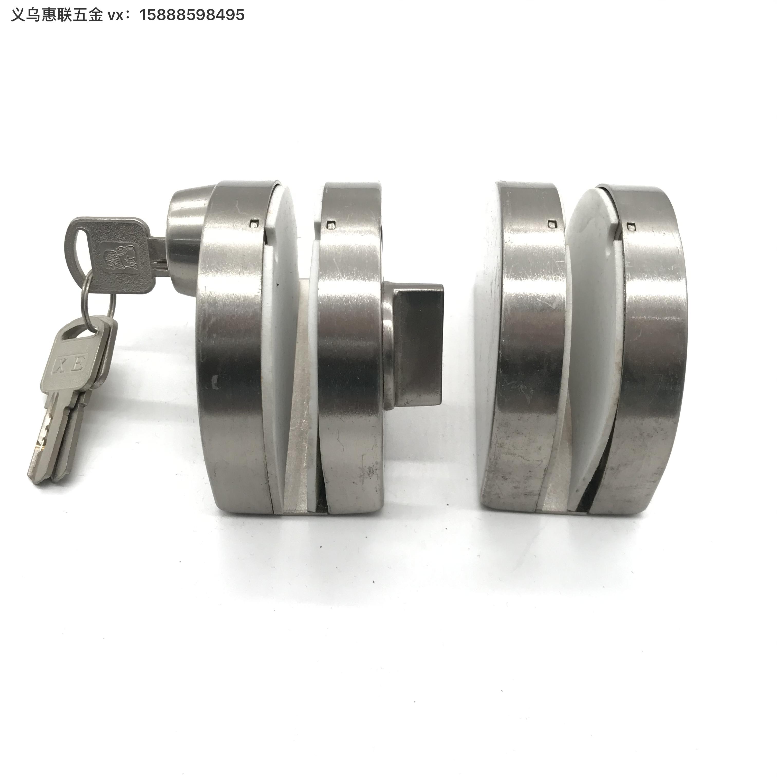 Factory Direct Sales Household Glass Door Lock Two-Way Door Lock Household Bag Hardware Lock Door Parts