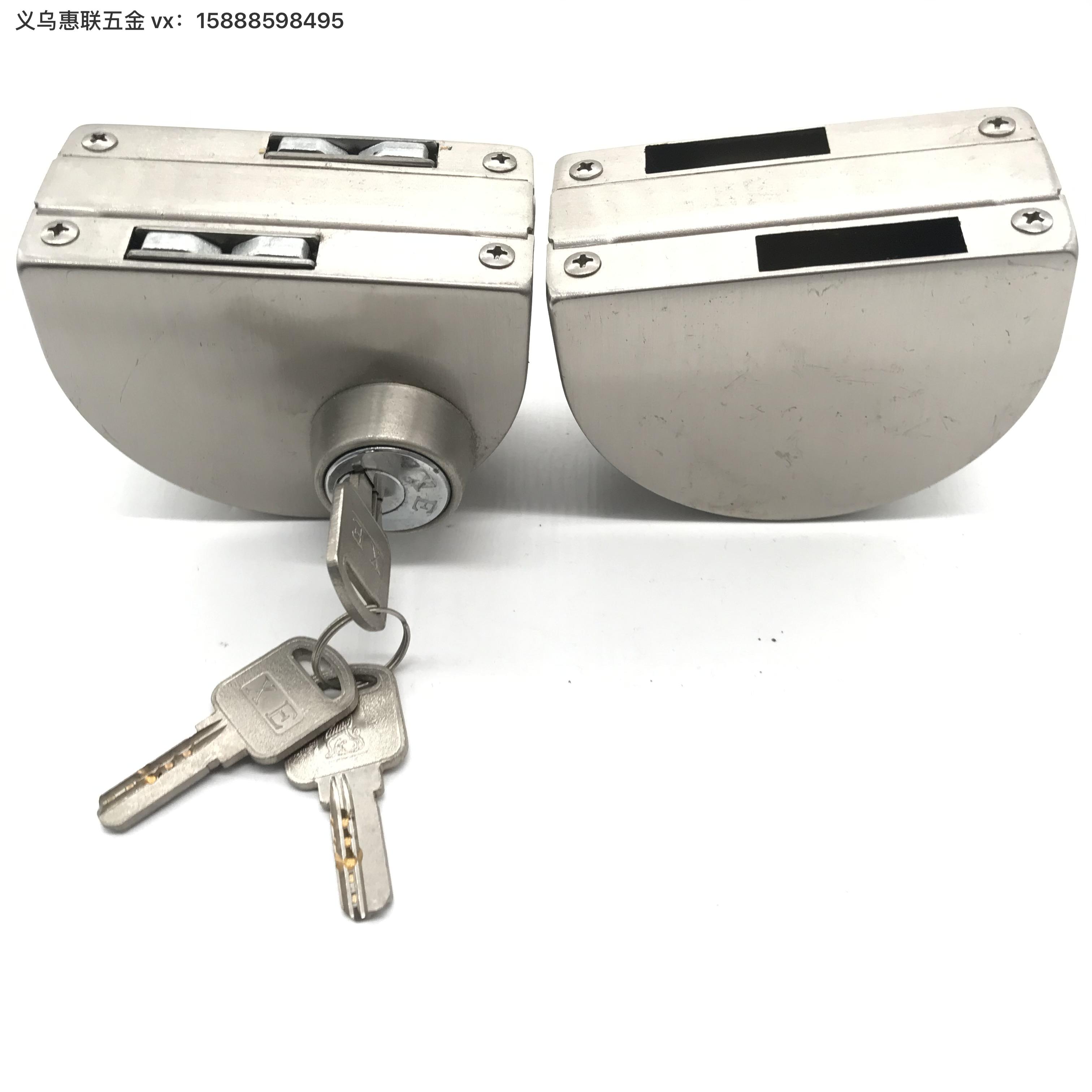 Factory Direct Sales Household Glass Door Lock Two-Way Door Lock Household Bag Hardware Lock Door Parts