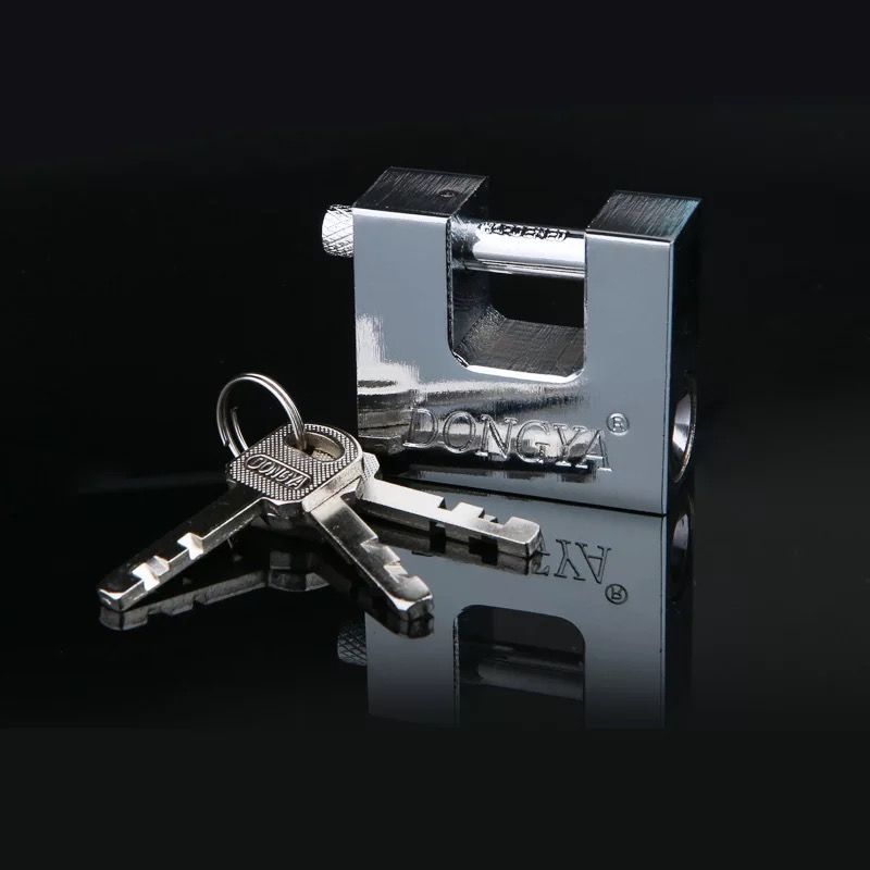 Rectangular Lock Open Padlock Horizontal Small Lock Waterproof Anti-Rust Anti-Skid Lock Door Padlock Security Lock Open Lock