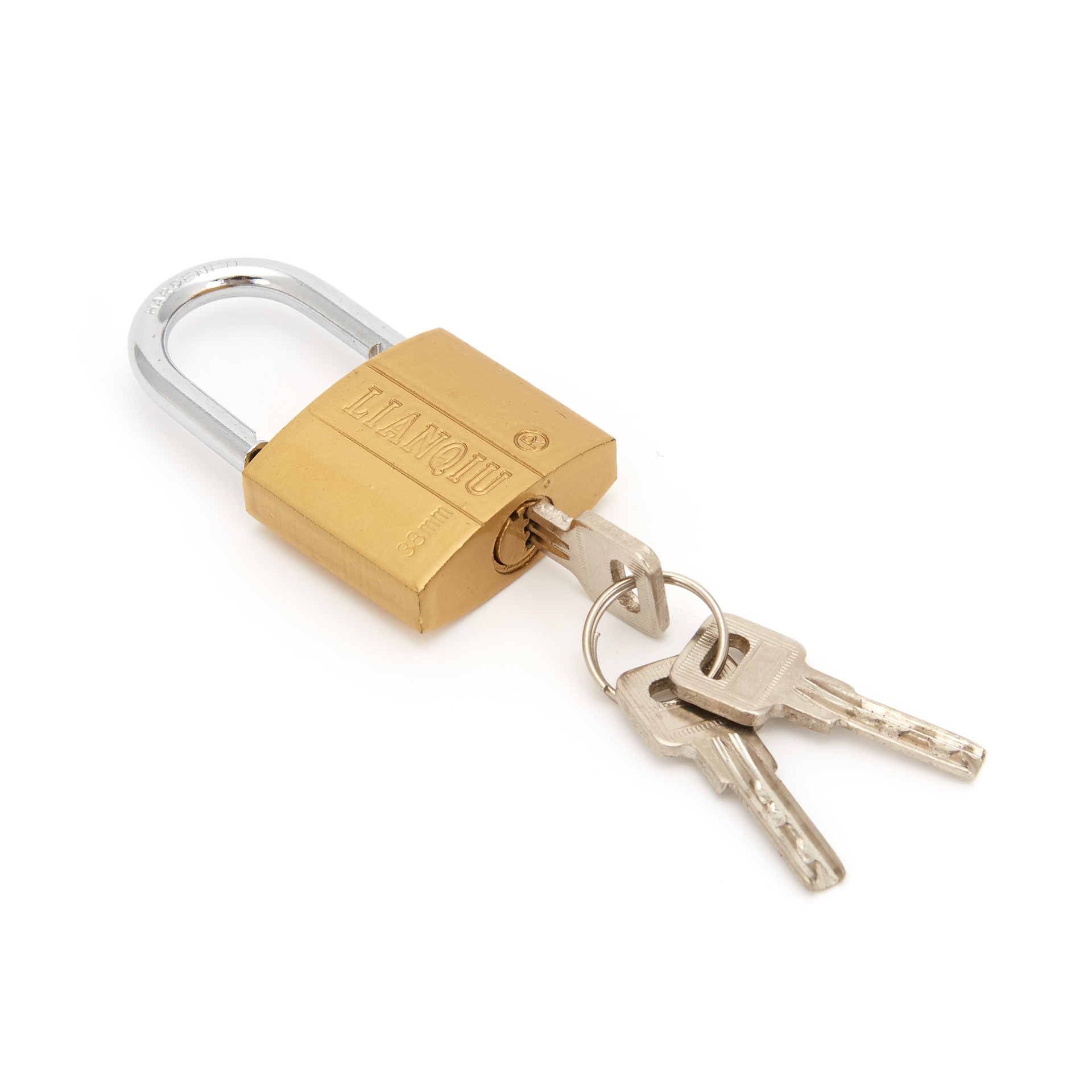 Anti-Theft Crescent Lock Atomic Imitation Copper Lock Old-Fashioned Door Lock Security Lock Imitation Copper Antique Lock Household Iron Padlock