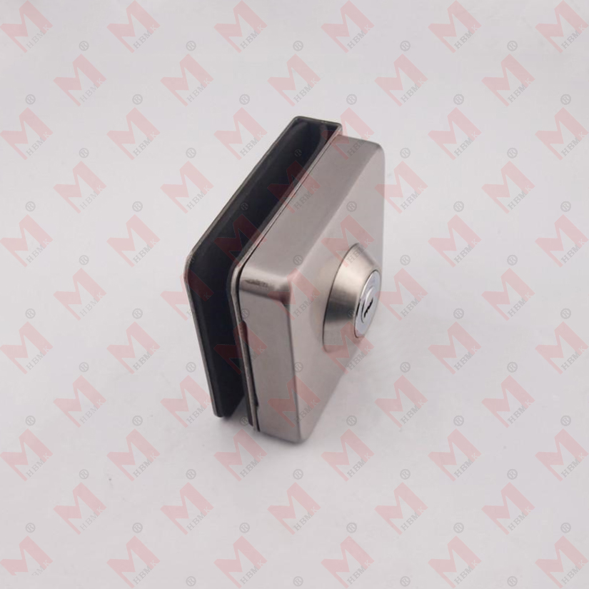 Stainless Steel Glass Door Lock Latch Lock Column Square Lock Central Door Lock Square Outer Single Door Lock