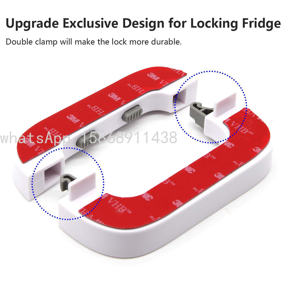Home Refrigerator Fridge Freezer Door Lock -Baby Safety Child Lock,Latch Catch Toddler Kids Child Cabinet Fridge Locks