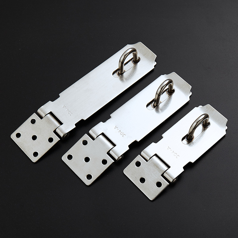 Factory Wholesale Stainless Steel Lock Anti-Theft Door Lock Card Door and Window Hardware Accessories Door Latch Thickened Door Hasp Hanging Lock