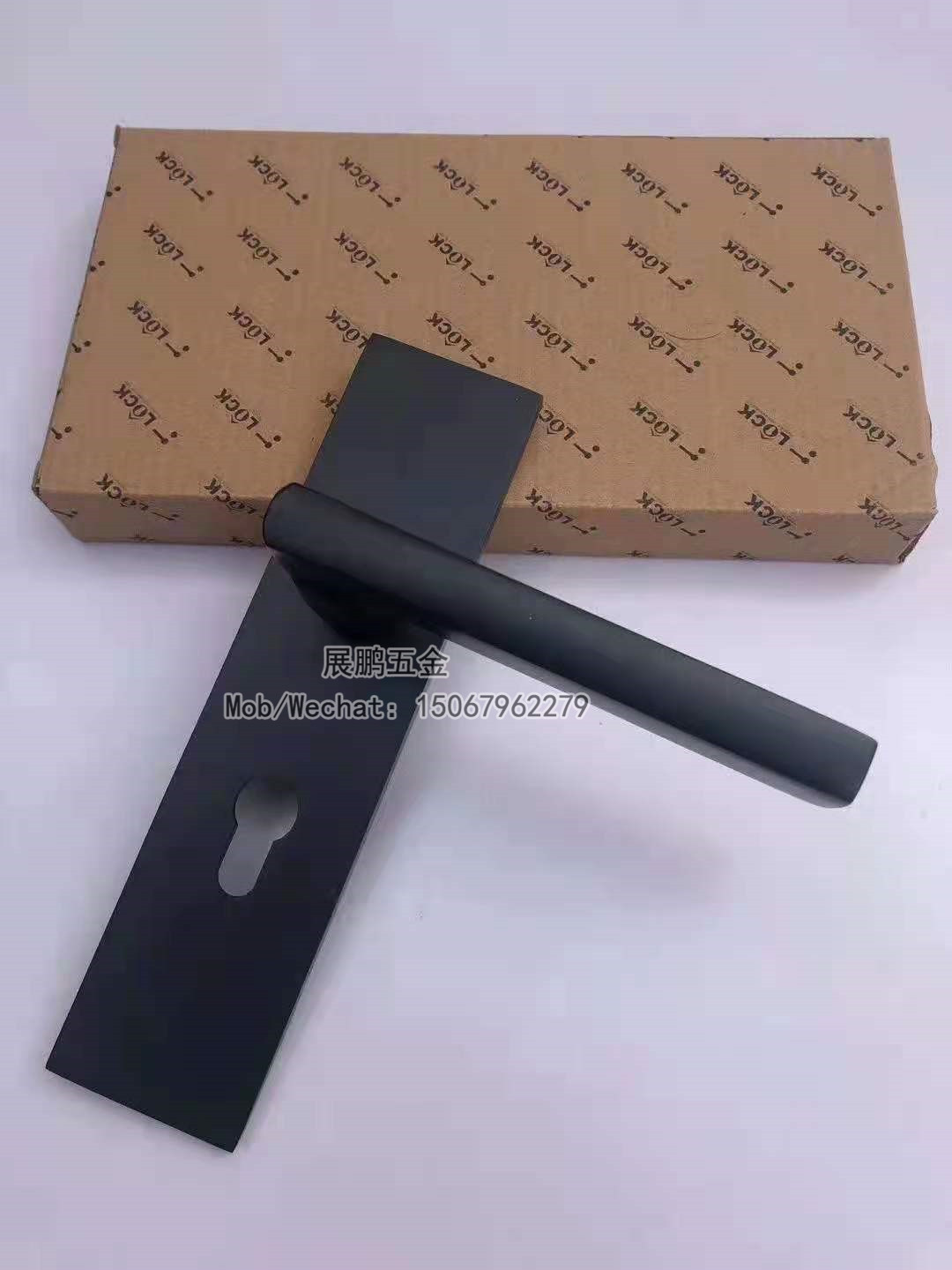 Factory Direct Sales American Simple Door Lock Aluminum Alloy Household Split Door Lock Silent Bedroom Aluminum Handle