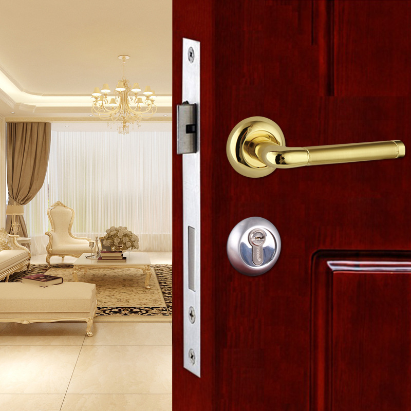 European style door handle handle metal handle lock accessories hardware lock