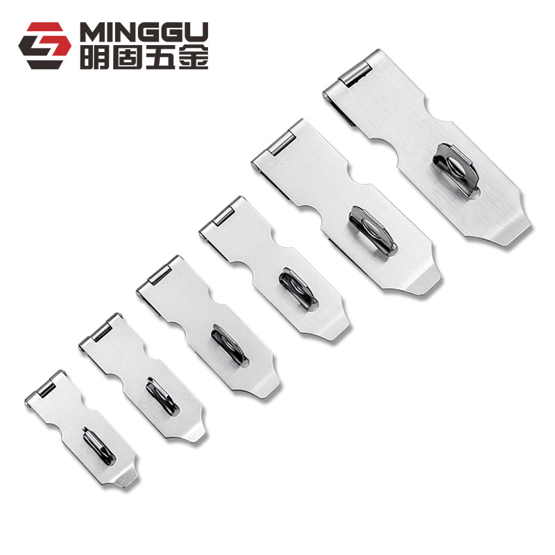 Factory Wholesale Stainless Steel Padlock Lock Hasp Thickened Anti-Theft Drawer Small Suspension Clasp Buckle Stainless Steel Door Latch Lock