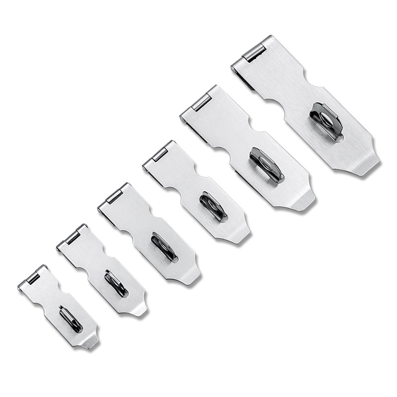 Factory Wholesale Stainless Steel Padlock Lock Hasp Thickened Anti-Theft Drawer Small Suspension Clasp Buckle Stainless Steel Door Latch Lock