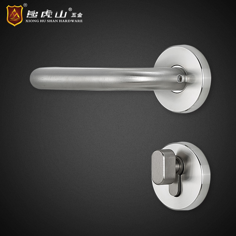 Purification Door Lock Wooden Door Fireproof Bedroom European Standard Double Curved Lock 304 Stainless Steel Split Handle Lock