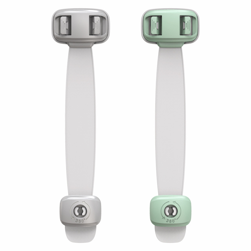 Looktosee Children Safety Lock Double Snap-Fastener Multi-Function Refrigerator Drawer Lock Baby Cabinet Door Lock for Amazon