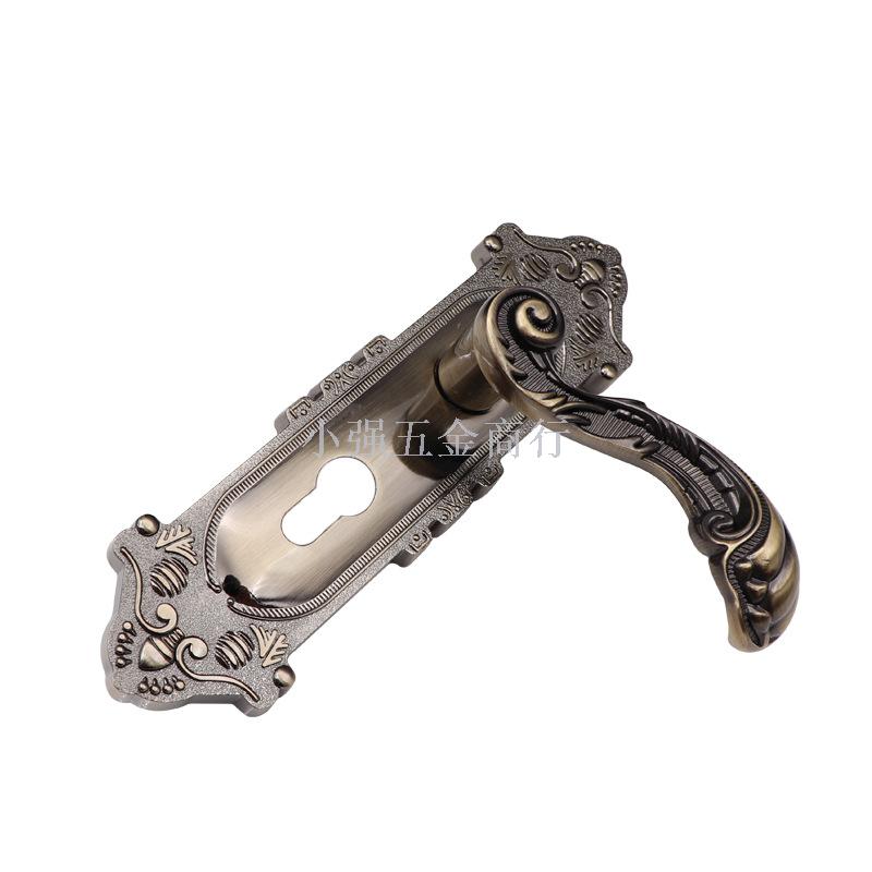 Door lock archaize hotel door lock copper lock body room lock thickened handle lock core