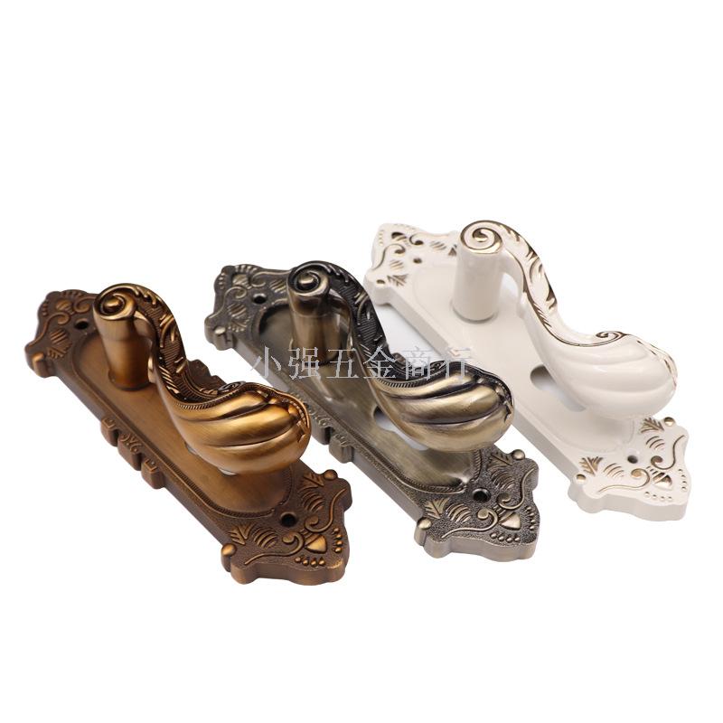 Door lock archaize hotel door lock copper lock body room lock thickened handle lock core