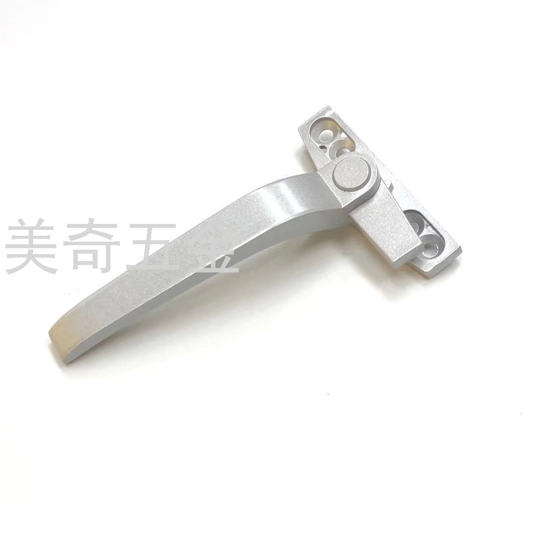 Window Handle Flat Open Push-out Plastic Steel Window Handle Aluminum Alloy Window Lock Door and Window 7-Shaped Handle Push-Pull Handle