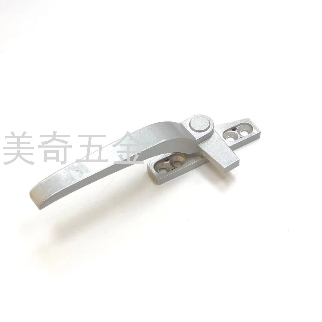 Window Handle Flat Open Push-out Plastic Steel Window Handle Aluminum Alloy Window Lock Door and Window 7-Shaped Handle Push-Pull Handle