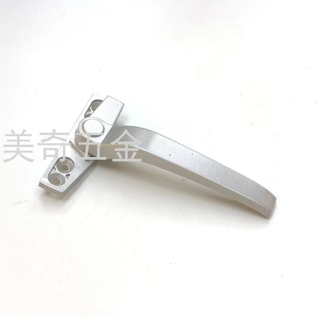 Window Handle Flat Open Push-out Plastic Steel Window Handle Aluminum Alloy Window Lock Door and Window 7-Shaped Handle Push-Pull Handle