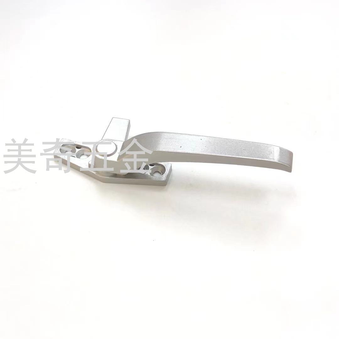 Window Handle Flat Open Push-out Plastic Steel Window Handle Aluminum Alloy Window Lock Door and Window 7-Shaped Handle Push-Pull Handle