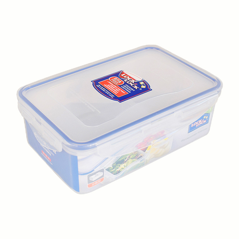 Lock Hpl817 Plastic Lunch Box 1000ml Sealed Food Refrigerator Storage Box Lunch Box Microwave Oven Crisper