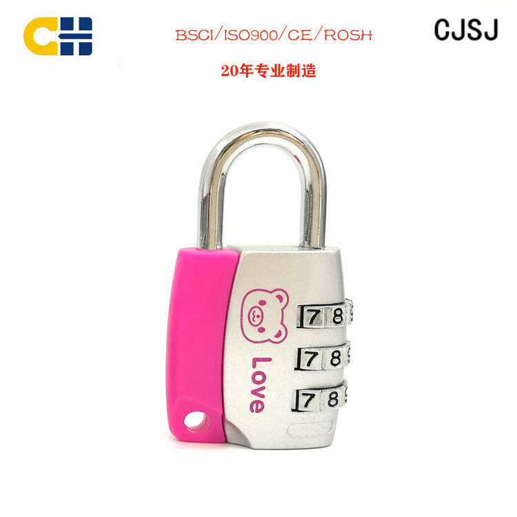 Lock Factory Direct Sales Alloy Mailbox Lock Fashion Security Padlock with Password Required 3-Digit High-End Password Lock CH-017A