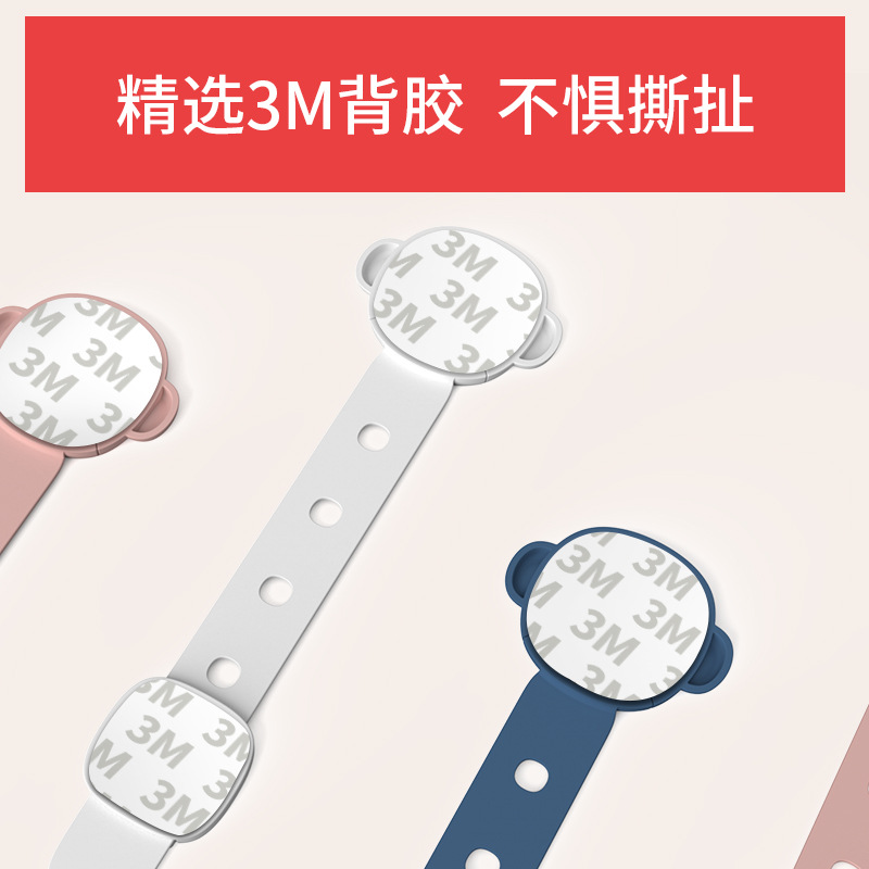 Children&#039;s Safety Lock Drawer Lock Baby Anti-Opening Anti-Clamp Hand Baby Sliding Door Refrigerator Protection Cabinet Door Lock