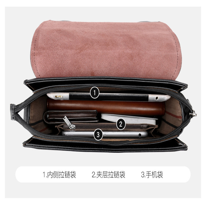 Berlin Kangaroo Men&#039;s Shoulder Bag Casual Fashion Men&#039;s Messenger Bag Anti-Theft Password Lock Men&#039;s Bags One Product Dropshipping