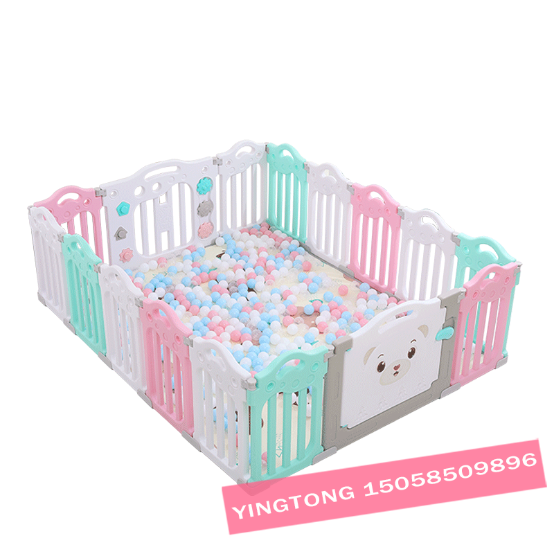  Baby Playpen Activity Center Safety Playard with Lock Door,Kid&#039;s Fence Indoor Outdoor, Free Installation