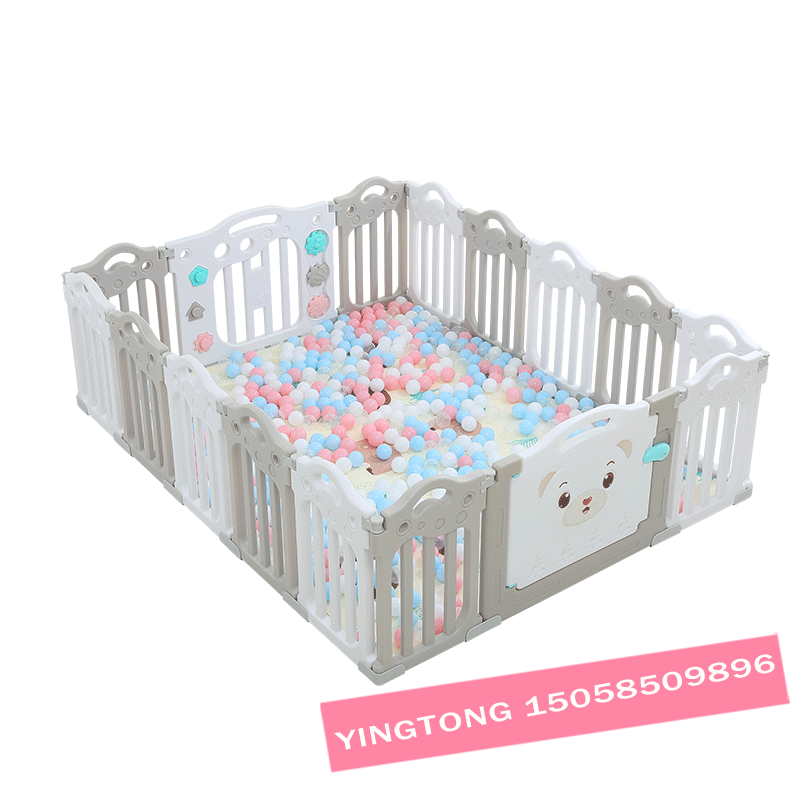  Baby Playpen Activity Center Safety Playard with Lock Door,Kid&#039;s Fence Indoor Outdoor, Free Installation