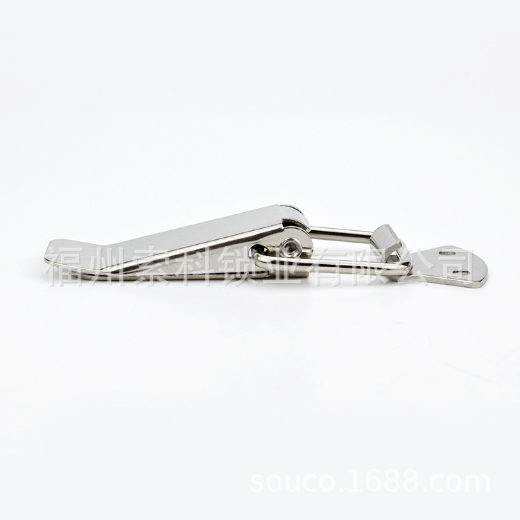 Hardware Lock Toolbox Stainless Steel Buckle Door Latch LED Light Box Food Equipment Wooden Box Spring Lock Catch