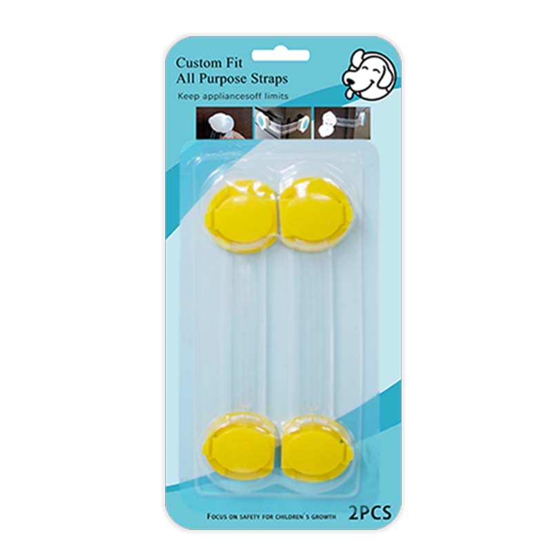 Clamshell Packaging Child Safety Lock Baby Anti-Clamp Hand Sliding Door Lock Indoor Refrigerator Wardrobe Chest of Drawer Door Lock Wholesale