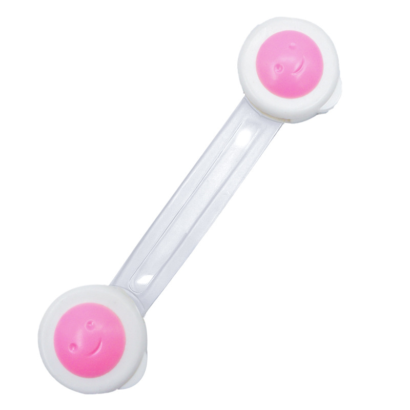Clamshell Packaging Child Safety Lock Baby Anti-Clamp Hand Sliding Door Lock Indoor Refrigerator Wardrobe Chest of Drawer Door Lock Wholesale