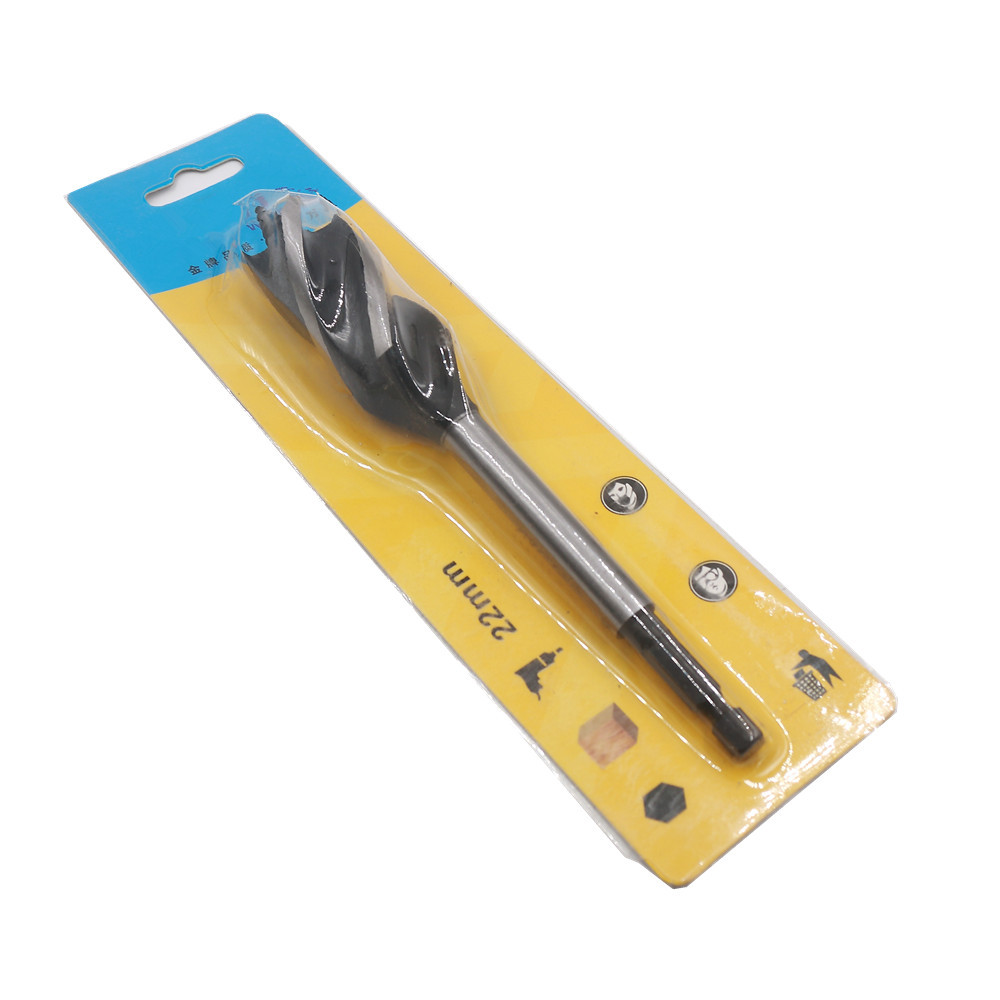 Brad Point Drill Bits Hexagonal Handle Lengthened Woodworking Hole Saw Wood Door Lock Deep Hole Reaming Drill Bit Set
