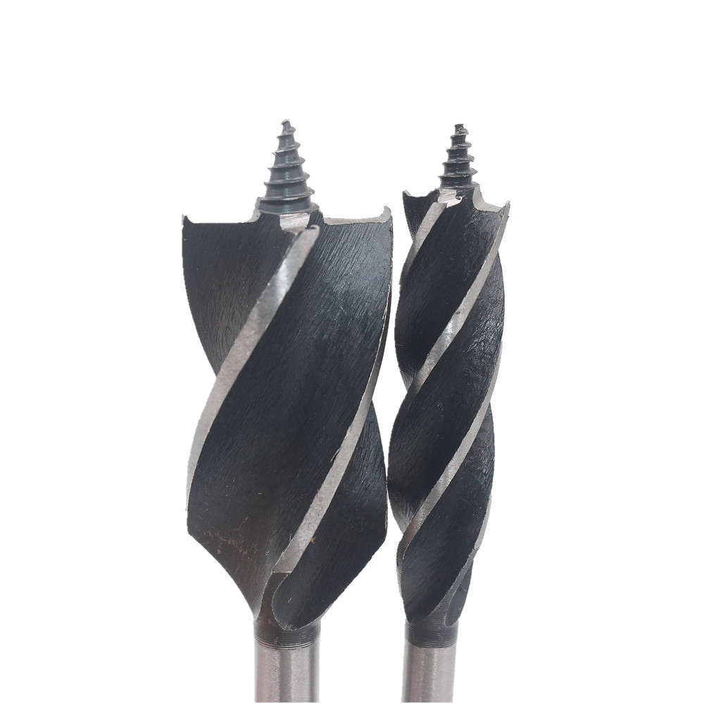 Brad Point Drill Bits Hexagonal Handle Lengthened Woodworking Hole Saw Wood Door Lock Deep Hole Reaming Drill Bit Set