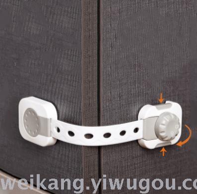 Children&#039;s hand cabinet door lock drawer lock multi-function refrigerator lock baby protection toilet lock security supplies