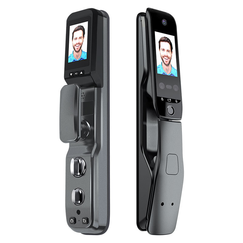 SOURCE Factory Anti-Theft Door Fingerprint Lock with Camera Capture 3D Face Recognition Smart Door Lock Fingerprint Wholesale