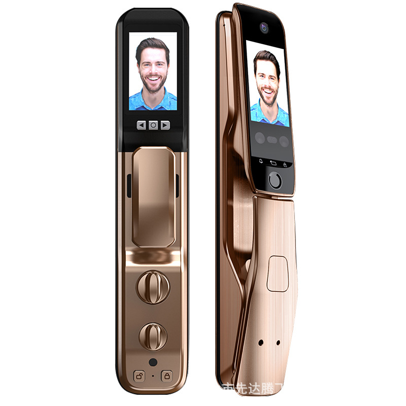SOURCE Factory Anti-Theft Door Fingerprint Lock with Camera Capture 3D Face Recognition Smart Door Lock Fingerprint Wholesale