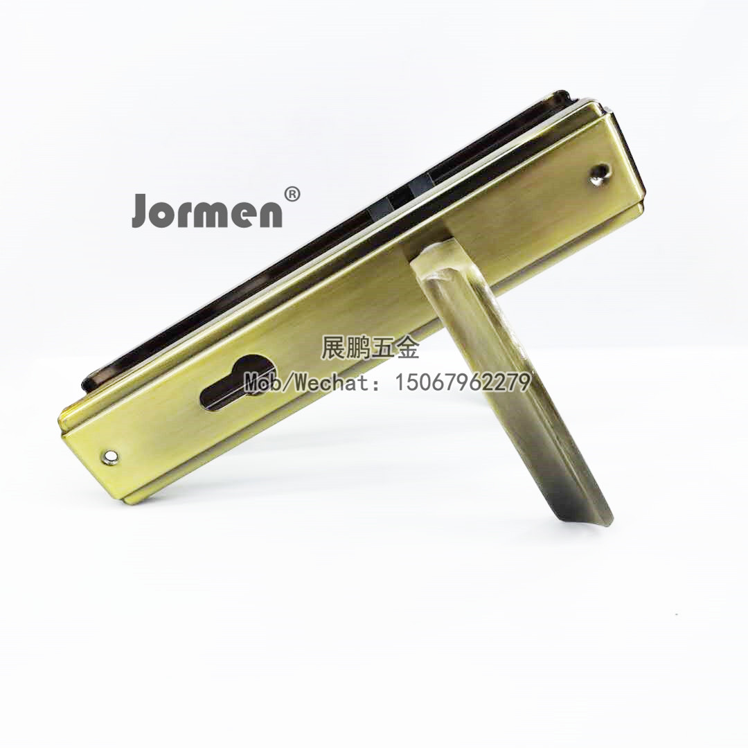 lock Export Middle East Africa Foreign Trade Door Lock Aluminum Alloy Handle Iron Panel Timber Door Lock Channel Lock