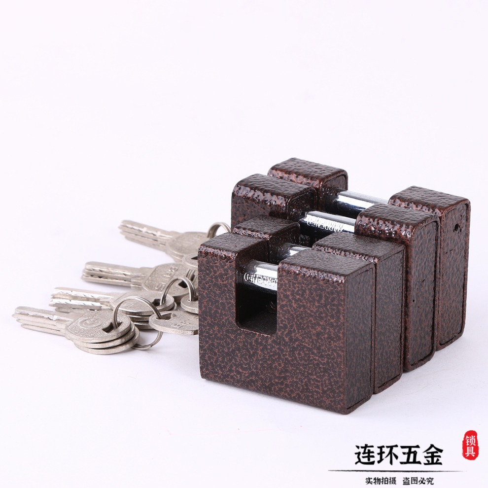 Multi-Specification Horizontal Cut Design Padlock Warehouse Door Lock Anti-Pry Anti-Shear Anti-Theft Padlock Beam Steering Lock