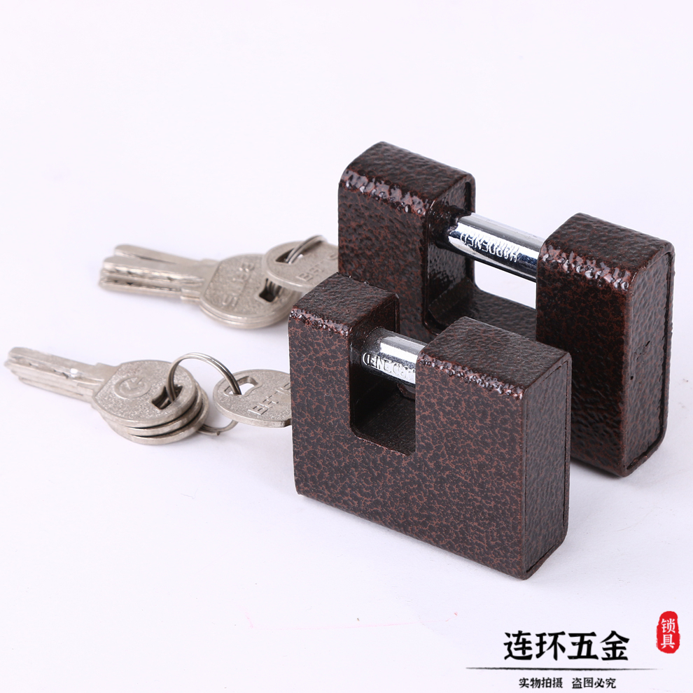 Multi-Specification Horizontal Cut Design Padlock Warehouse Door Lock Anti-Pry Anti-Shear Anti-Theft Padlock Beam Steering Lock
