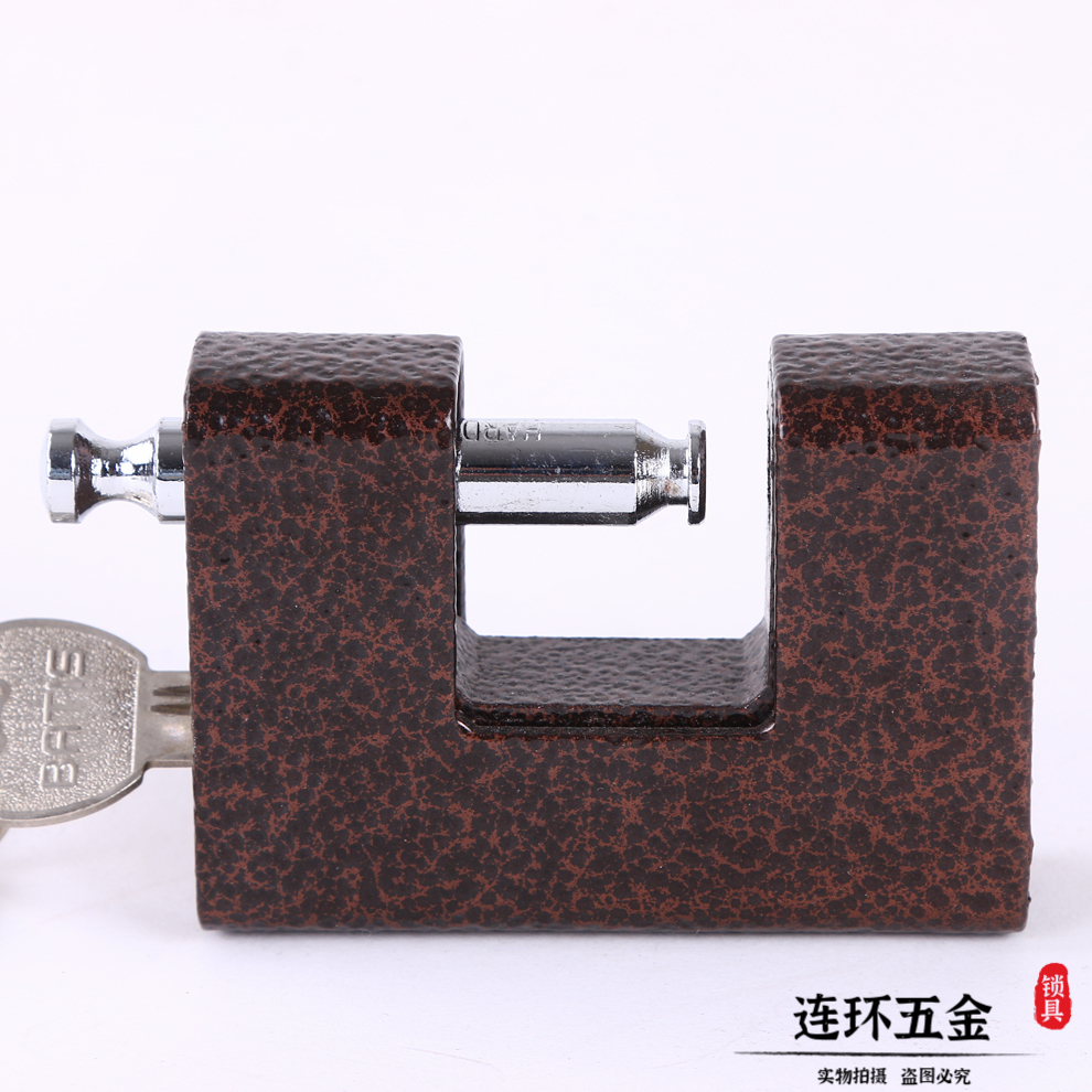 Multi-Specification Horizontal Cut Design Padlock Warehouse Door Lock Anti-Pry Anti-Shear Anti-Theft Padlock Beam Steering Lock